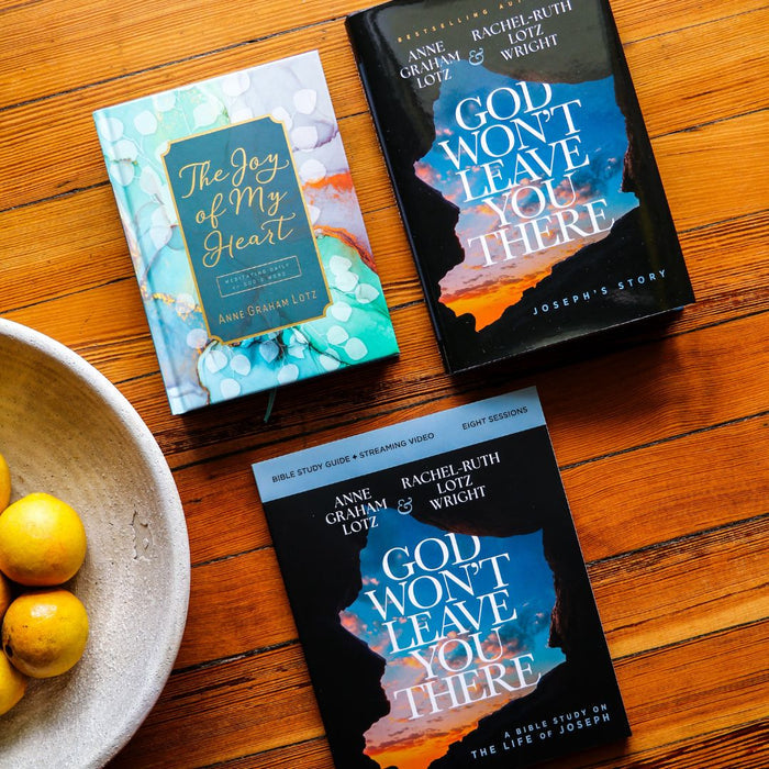 God Won't Leave You There Bible Study Guide + Book + Devotional Premium Bundle