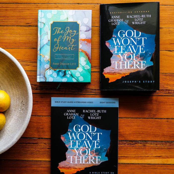 God Won't Leave You There Bible Study Guide + Book + Devotional Premium Bundle