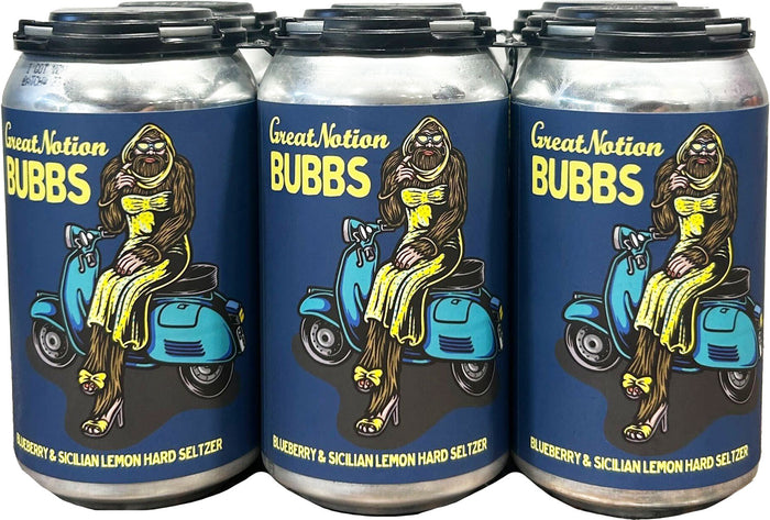 Great Notion Bubbs Blueberry & Lemon Seltzer 6pk 12oz