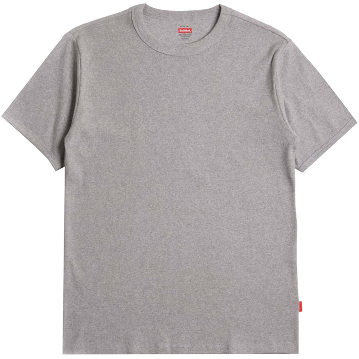 Healthknit Heavyweight Rib Crew T-Shirt - Heather Grey