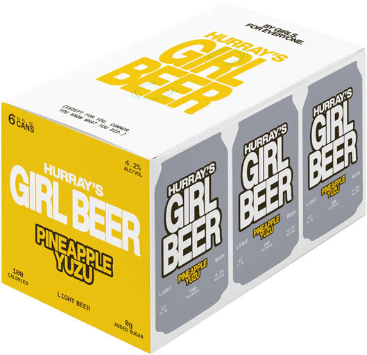 Hurray's Girl Beer Pineapple Yuzu 6pk Can