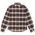 Kestin Heavy Flannel Check Dirleton Shirt - Navy