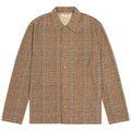 Kestin Printed Check Jersey Portree Overshirt - Peat