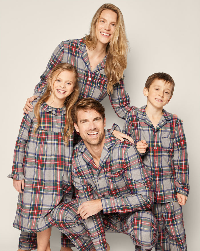 Kid's Brushed Cotton Pajama Set in Westminster Tartan in Westminster Tartan#Color_Westminster Tartan