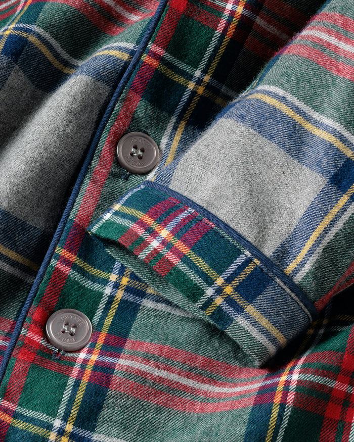 Kid's Brushed Cotton Pajama Set in Westminster Tartan in Westminster Tartan#Color_Westminster Tartan