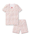 Kid's Pima Snug Fit Short Set in Palmier in Cherry Orchard#Color_Cherry Orchard