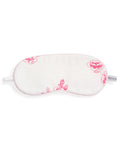 The Kids Sleep Mask in English Rose Floral by Petite Plume, featuring a white background and pink floral pattern, is perfect for memorable moments. Enhance the charm with matching eye masks for a coordinated look.
