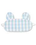 Drift off to dreamland with Petite Plumes Kids Twill Bear-y Sweet Sleep Mask. This light blue gingham mask features playful ear shapes and elastic straps for comfort. Its perfect as a monogrammed gift or for those who enjoy matching their eye masks with sleepwear.