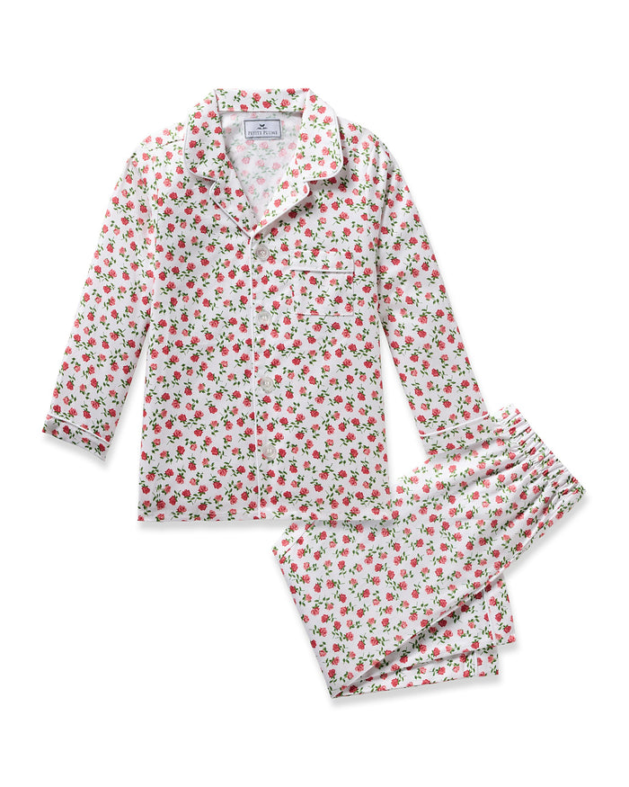 Kid's Twill Pajama Set in Petite Petals in Petite Petals#Color_Petite Petals