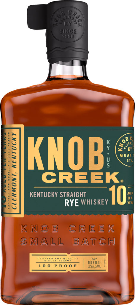 Knob Creek Small Batch Kentucky Rye 10 Year Old 100 Proof 750ml