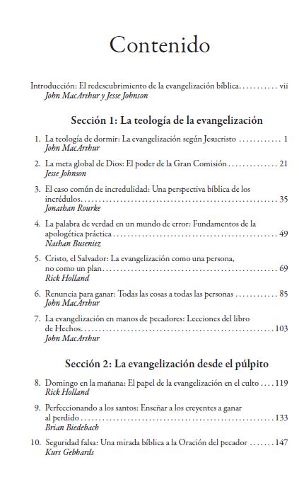 La evangelización