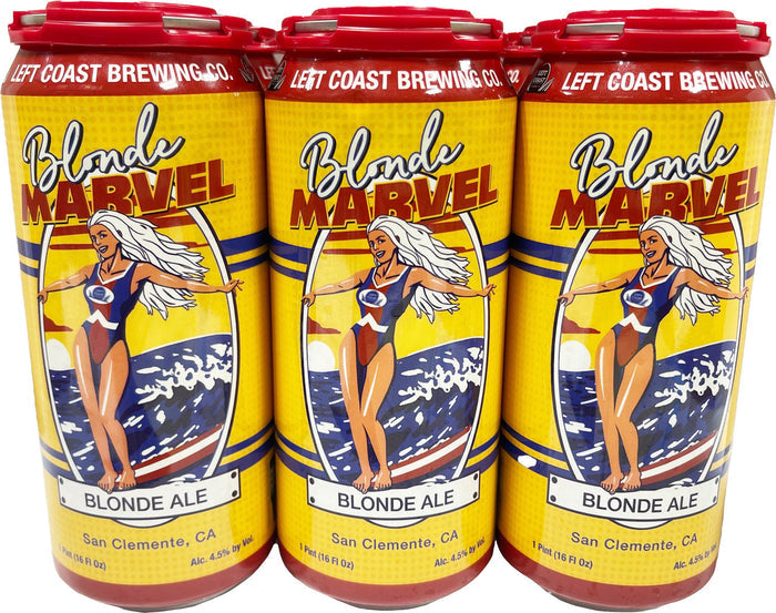 Left Coast Blonde Marvel 16oz 6pk Cans