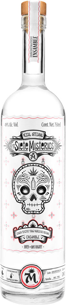 Los Siete Misterios Espadin-Tepeztate-Tobala-Madrecuishe-Mexicano Ensamble Mezcal 750ml