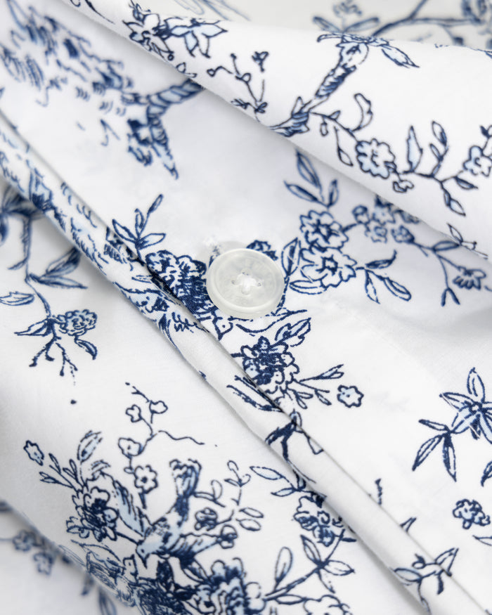 Luxe Premium Percale Duvet Set in Timeless Toile in Timeless Toile#Color_Timeless Toile