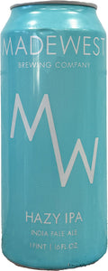 Madewest Hazy IPA 16oz 6pk Cans