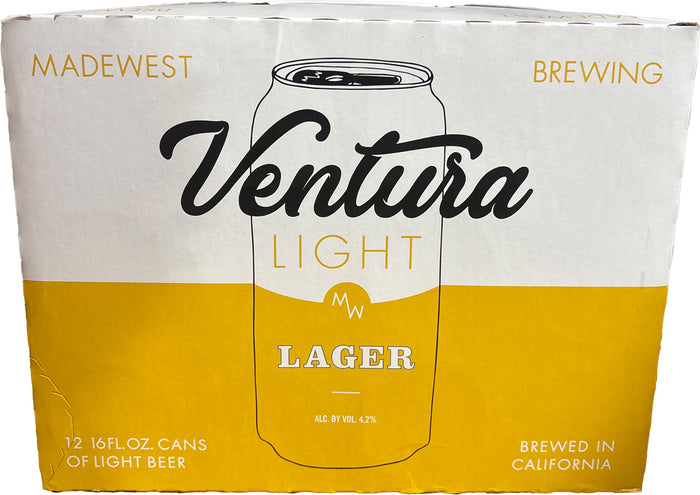 Madewest Ventura Light Lager 12pk Cans