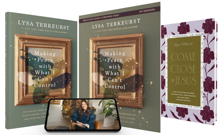 Making Peace with What I Can’t Control Study Guide + Book + Come Close to Jesus Devotional Premium Bundle