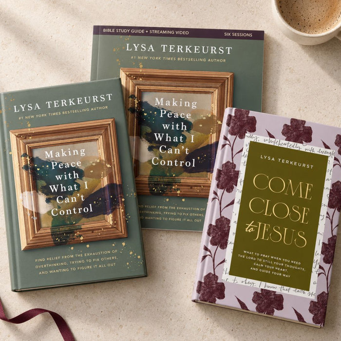 Making Peace with What I Can’t Control Study Guide + Book + Come Close to Jesus Devotional Premium Bundle