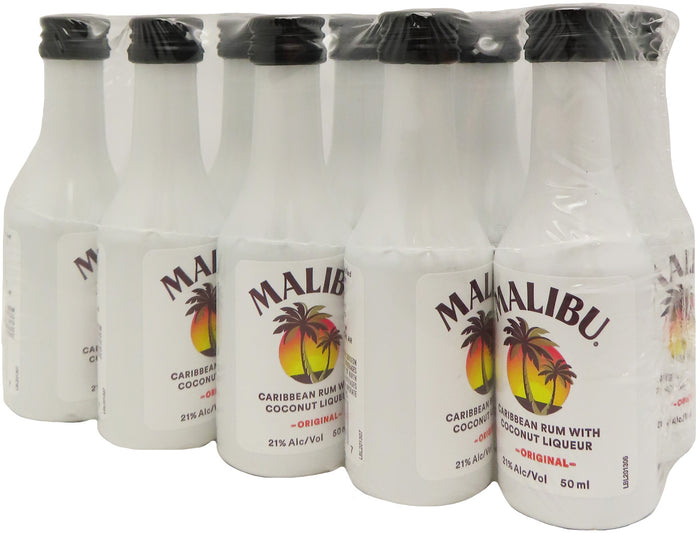 Malibu Coconut Rum 50ml 10pk