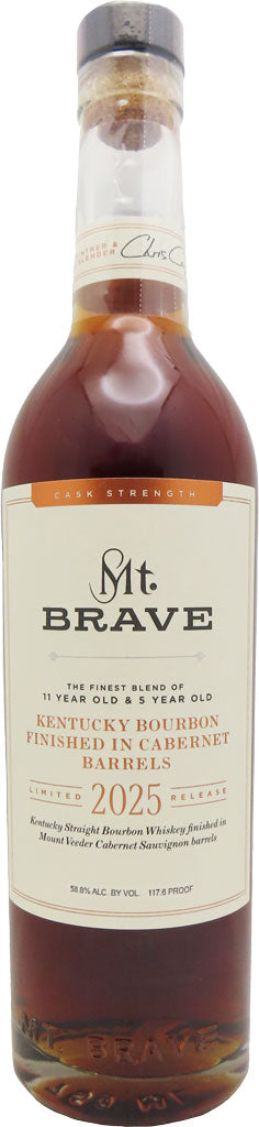 Mt. Brave Kentucky Straight Bourbon Whiskey Cabernet Barrel Finish 750ml