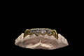 10K Gold 2 Solid 4 One piece Open-Face Diamond Cut Top image 0