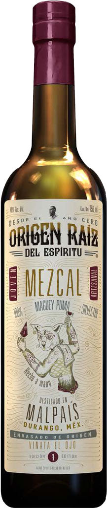 Origen Raiz Maguey Puma Mezcal 750ml