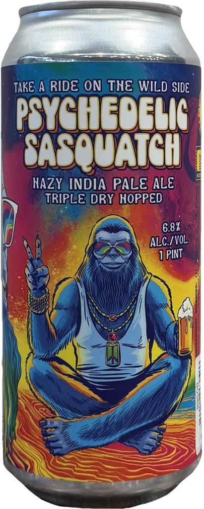 Paperback Psychedelic Sasquach Hazy IPA 16oz Can