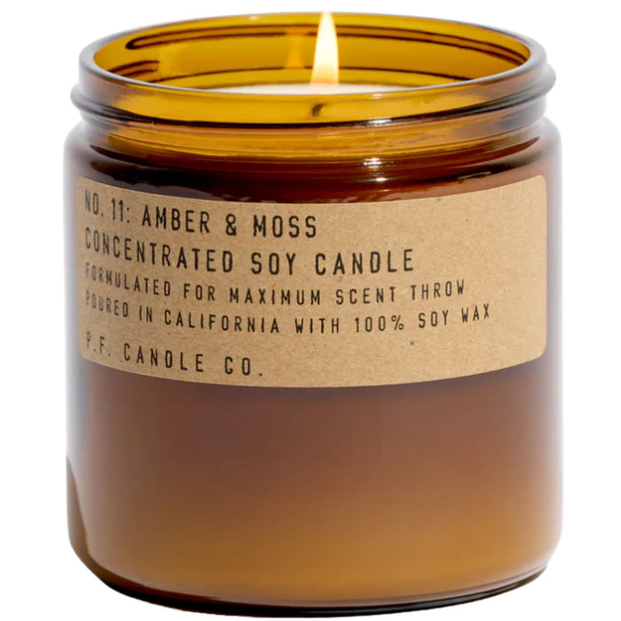 P.F. Candle Amber & Moss - Large Concentrated Candle