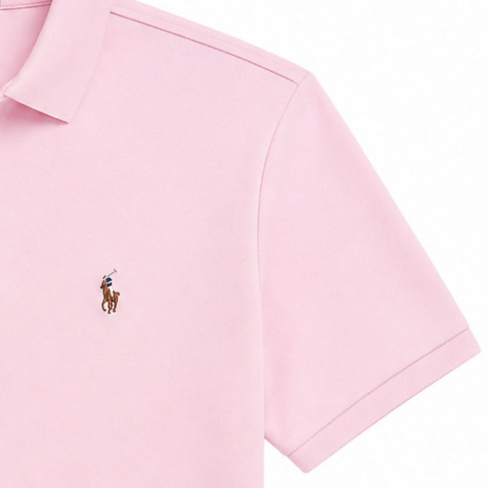 Polo Ralph Lauren Slim Fit Short Sleeve Polo Shirt - Pink