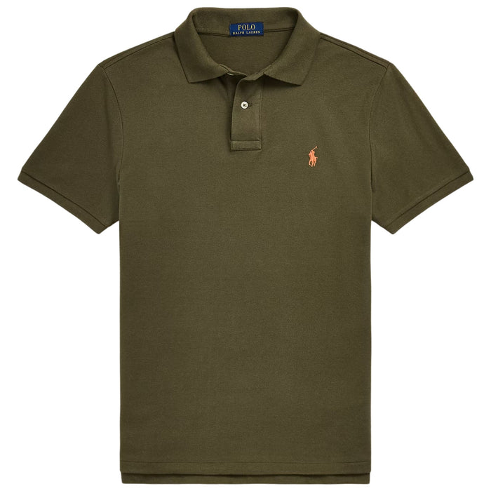 Polo Ralph Lauren The Iconic Custom Slim Fit Mesh Polo - Canopy Olive