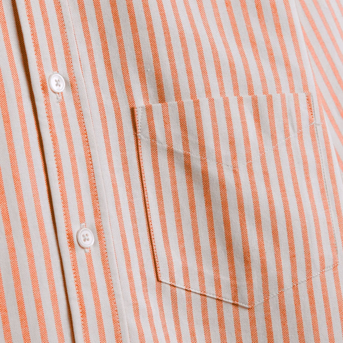 Portuguese Flannel Montebelo Stripe Shirt - Salmon
