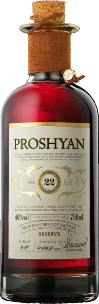 Proshyan Reserve Armenian Brandy 22 Year Old 750ml