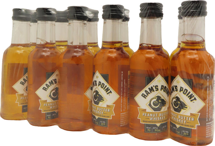 Ram's Point Peanut Butter Whiskey 50ml 12pk