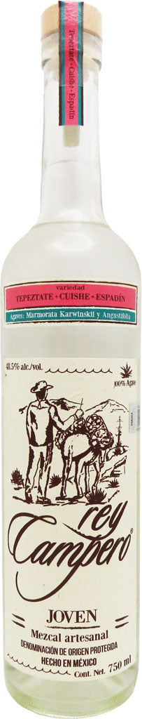 Rey Campero Ensamble Tepeztate + Cuishe + Espadin Mezcal Joven 750ml