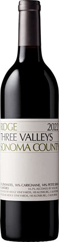 Ridge Vineyards Three Valleys Red 2022 750ml