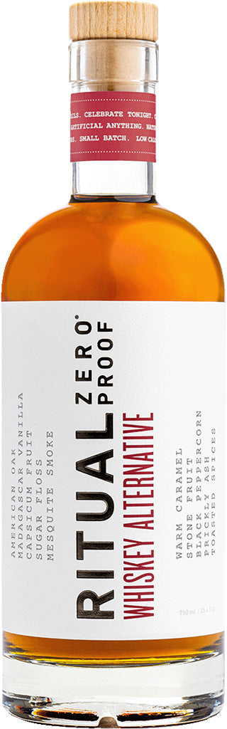 Ritual Whiskey Alternative Zero Proof Non-Alcoholic 750ml