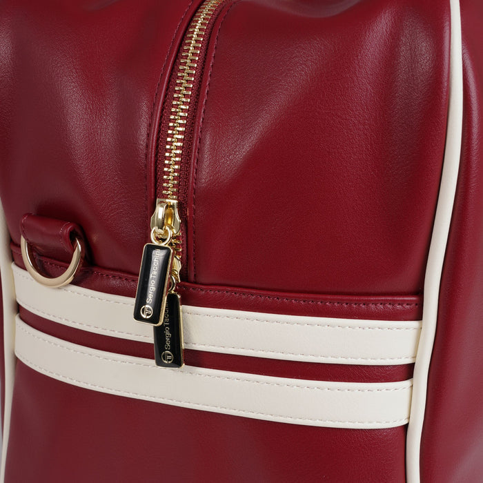 Sergio Tacchini x Stuarts x Stuarts Railton Holdall - Merlot/Buttercream