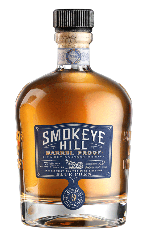 Smokeye Hill Heirloom Blue Corn Barrel Proof Straight Bourbon Whiskey 750ml