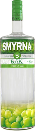 Smyrna 5 Filtration Fresh Grapes Raki 1L