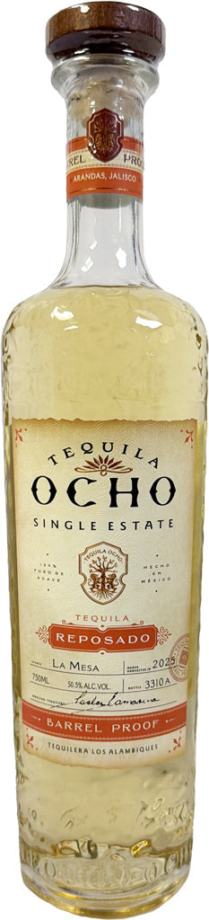 Tequila Ocho Reposado Barrel Proof 101 Proof 750ml