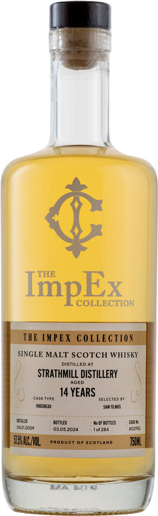The ImpEx Collection Strathmill Distillery 2009 14 Year Old Single Malt Whisky 750ml