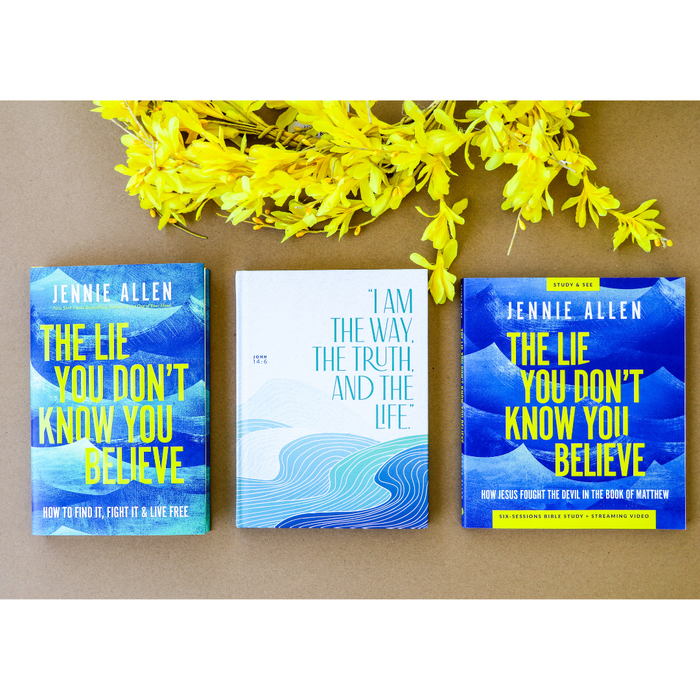 The Lie You Don't Know You Believe Bible Study Guide + Book + Journal Premium Bundle