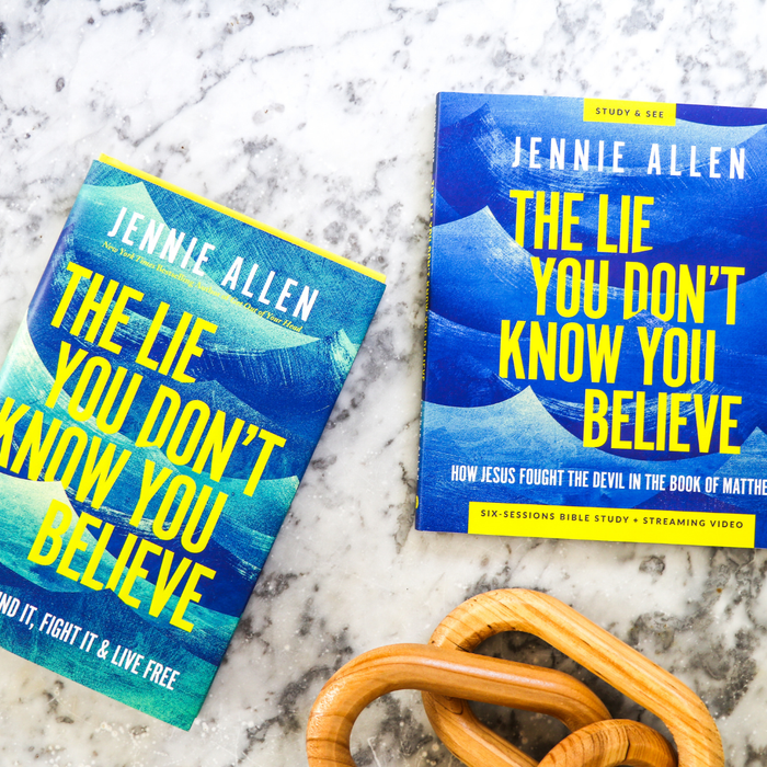 The Lie You Don't Know You Believe Bible Study Guide + Book + Journal Premium Bundle