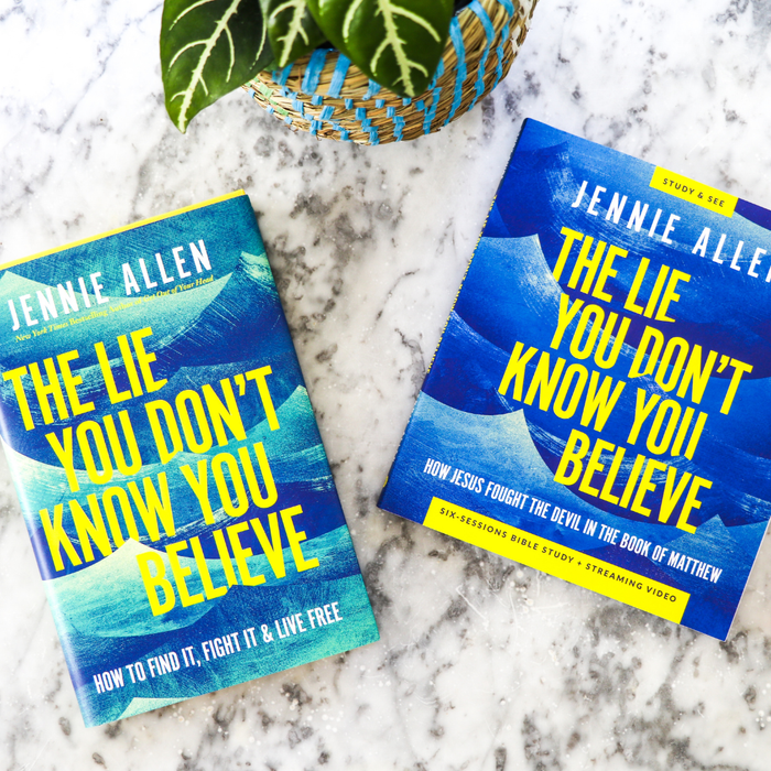 The Lie You Don't Know You Believe Bible Study Guide + Book + Journal Premium Bundle
