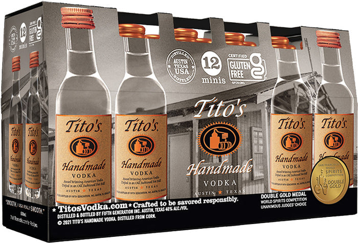 Tito's Handmade Vodka 50ml 12pk
