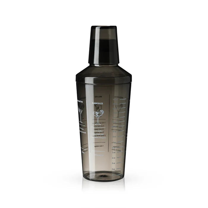 True Smoke-Colored Plastic Cocktail Shaker