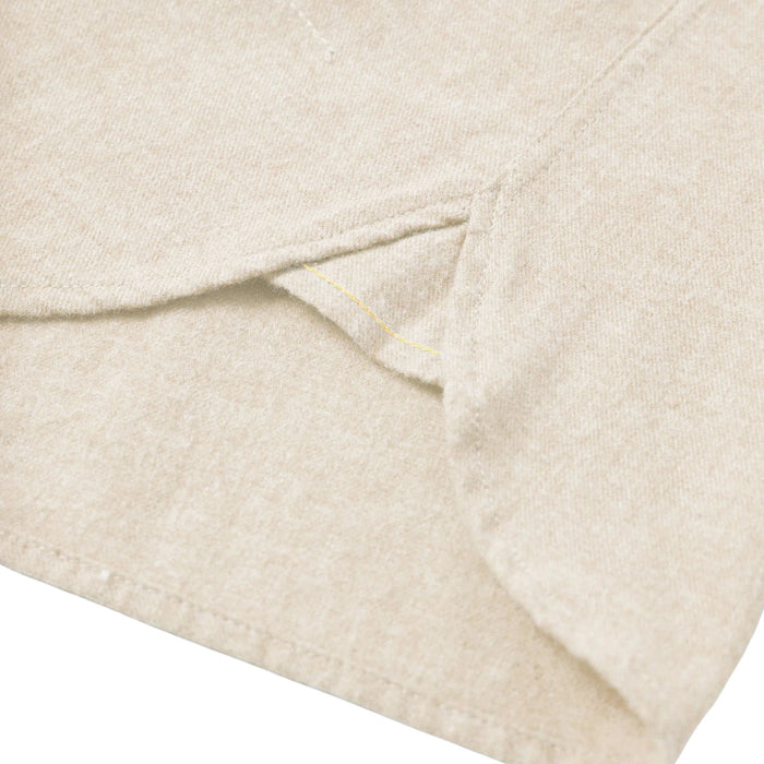 Universal Works Brushed Flannel Square Pocket Shirt - Ecru