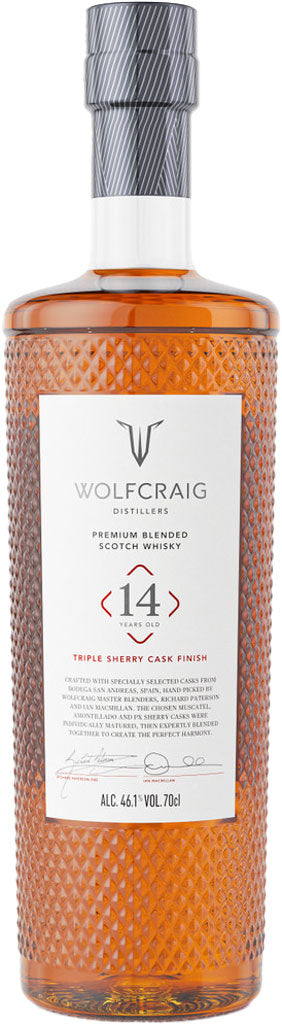 Wolfcraig Distillers Triple Sherry Cask Finish Scotch Whisky 14 Year Old 700ml
