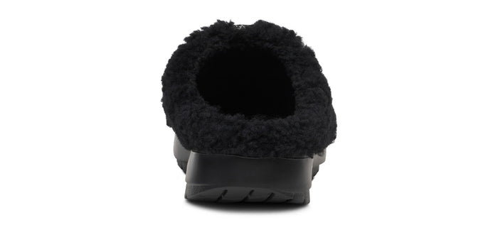 Women's OOcoozie Sherpa Mule - Black back view