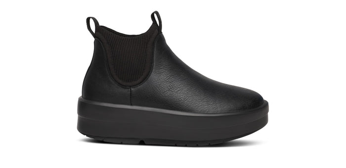 Women's OOmega Leather Londoner - Black lateral view